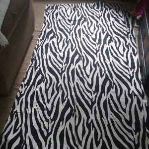 Zebra print block out curtains